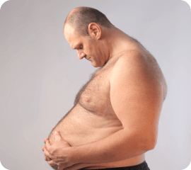 unexplained weight gain men